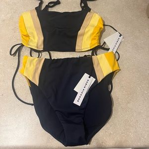 Two piece high wasted bikini